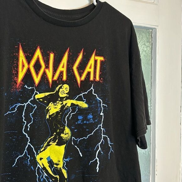 Doja Cat Lightning Planet Womens Black Short Sleeve Tshirt Music Tee Size XXL - Picture 2 of 7
